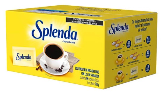 Splenda caja con 600 sobres