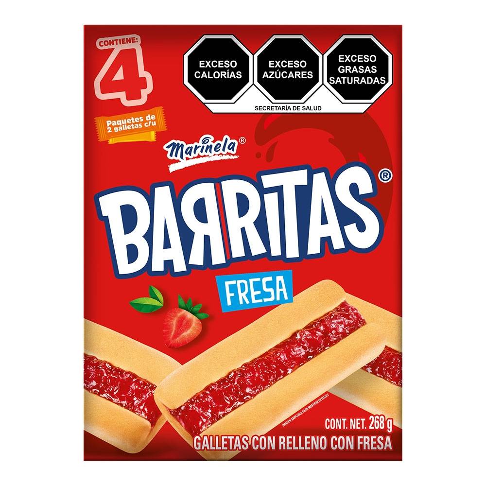 Barritas Marinela sabor Fresa 268g