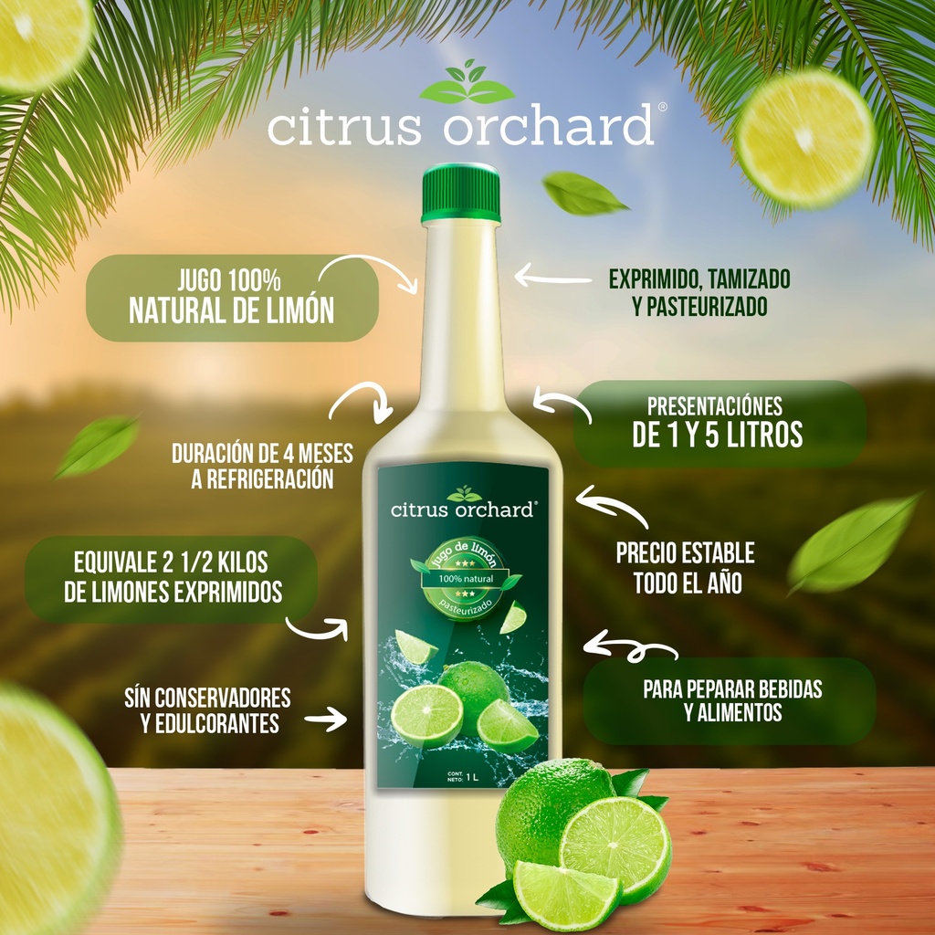 Jugo de Limón pasteurizado 5L