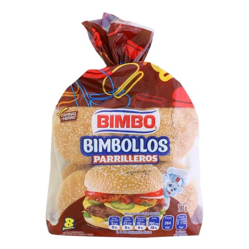 Pan Bimbollos para hamburguesa