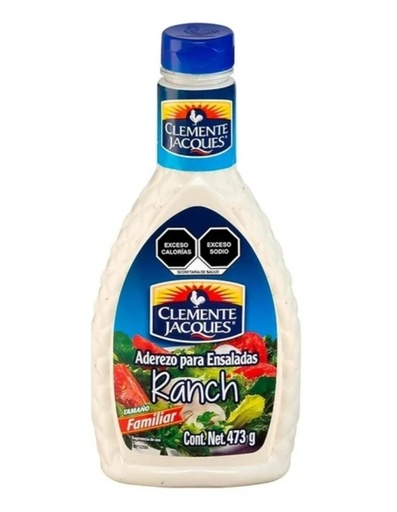 Aderezo ranch Clemente Jacques 473gr