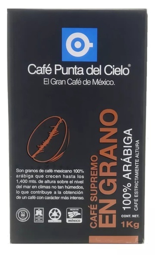 Café Punta del Cielo EN GRANO
